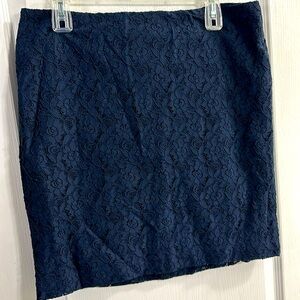 Cynthia Rowley Women’s Navy Blue Lace Skirt Size 10
